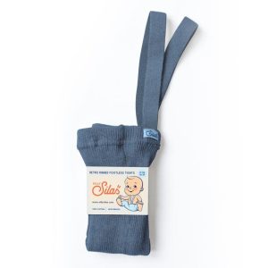 Silly Silas Footless maillot met bretels steel blue