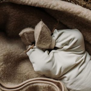 Alwero wollen slofjes Beige