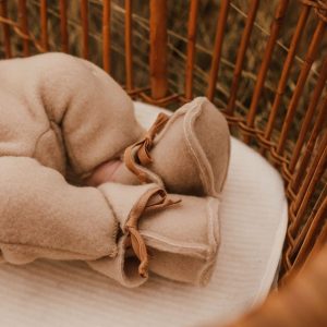 KicoLabel wollen slofjes Beige